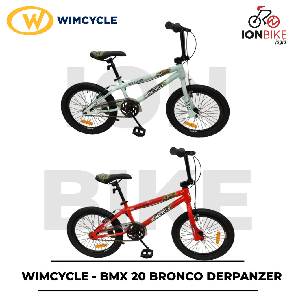 Sepeda BMX 20 Inch Wimcycle Bronco Der Panzer Terbaru Murah - Wim Cycle Anak Sekolah Kuat Tebal Awet
