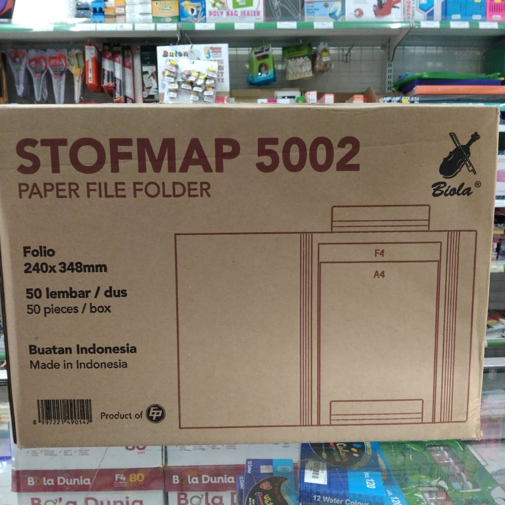 BIOLA MAP BIASA KUNING 50PCS (B)
