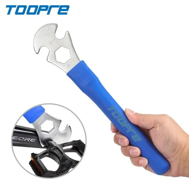 Foto Toopre Kunci Pas pembuka Pedal sepeda bongkar pasang 15 & 24 mm 9/16" inch wrench