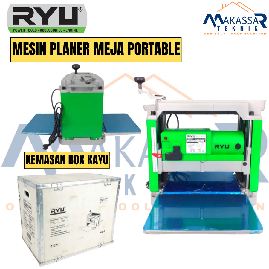 YU Planer Duduk 12 Inch RPP12 Mesin Serut Kayu Thickness Planer Portable Meja