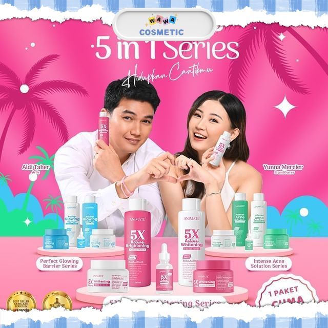 WAWA - Animate Instant Whitening & Glowing Series 5in1 BPOM