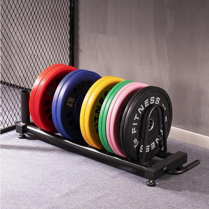 Rak Barbel Dinding Gantung Rak Dinding Barbel Dumbell Olympic Bar Storage