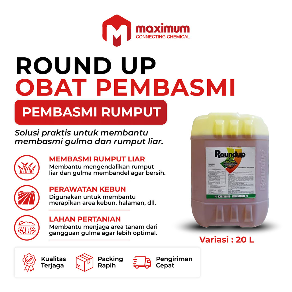 RoundUp 20 Liter - Obat Pembasmi Rumput Round Up