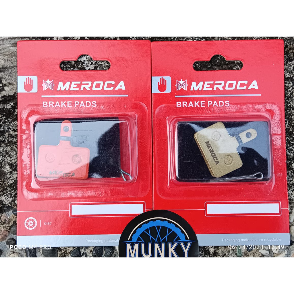Foto Brakepad kampas Meroca rem semimetalic, ceramic & full metallic pengganti shimano B01s mt200 & non series