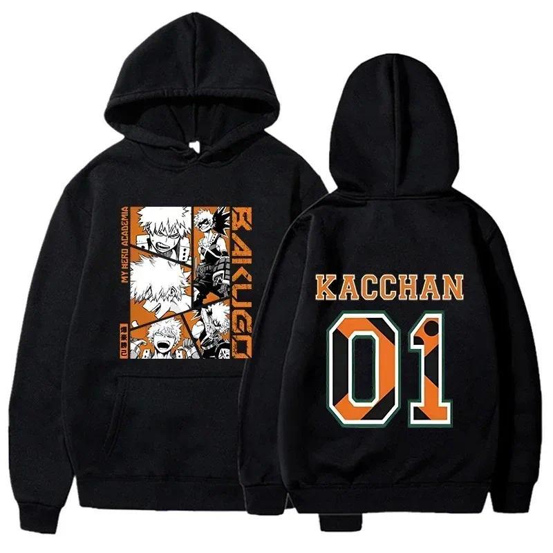 Jaket Anime Bakugou Katsuki Print Hoodie my hero academia manga
