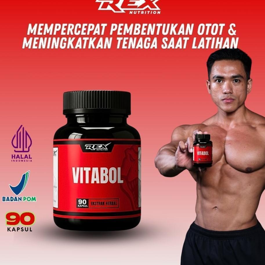 Vitabol | Suplemen Pembentuk Otot | Suplemen Fitness Herbal Tenaga Dan Stamina Pria | Testosteron Bo