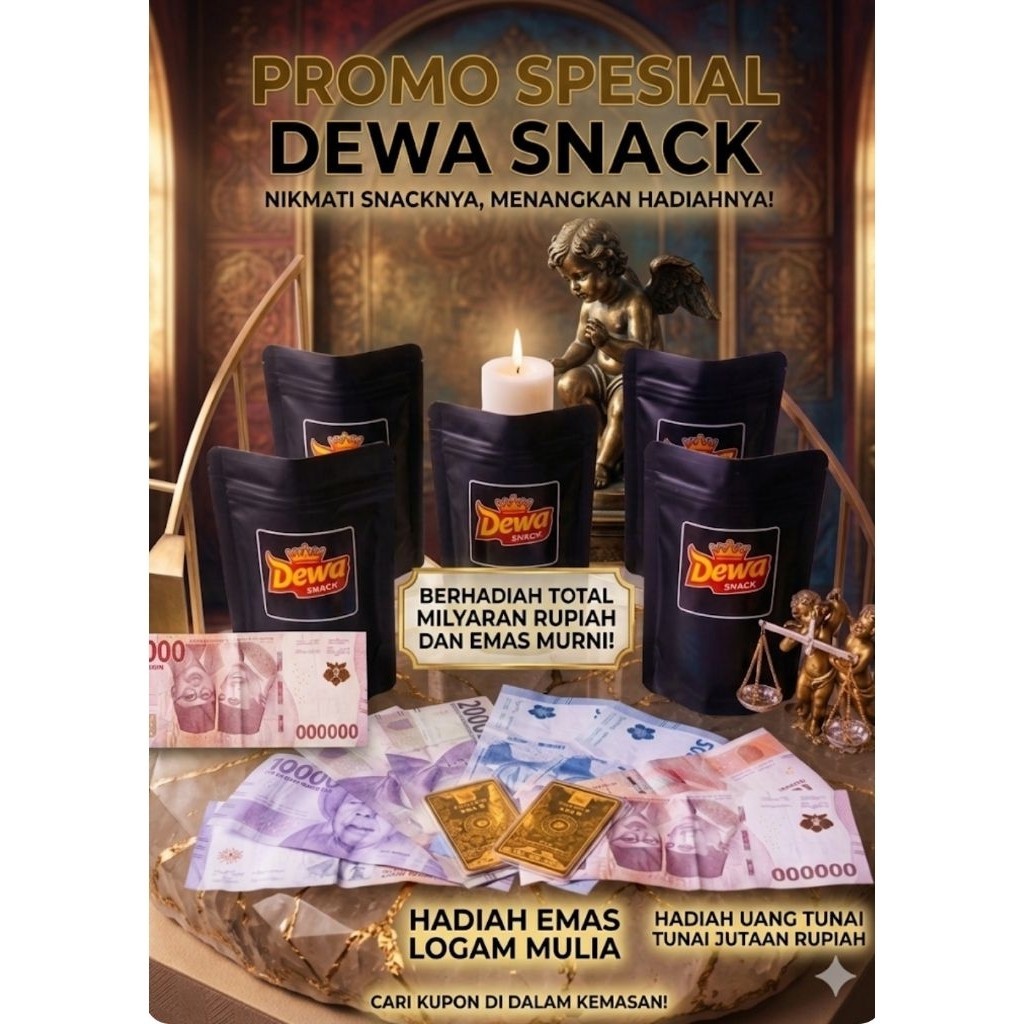 SPESIAL Snack Dewa Berhadiah Uang Dan Emas