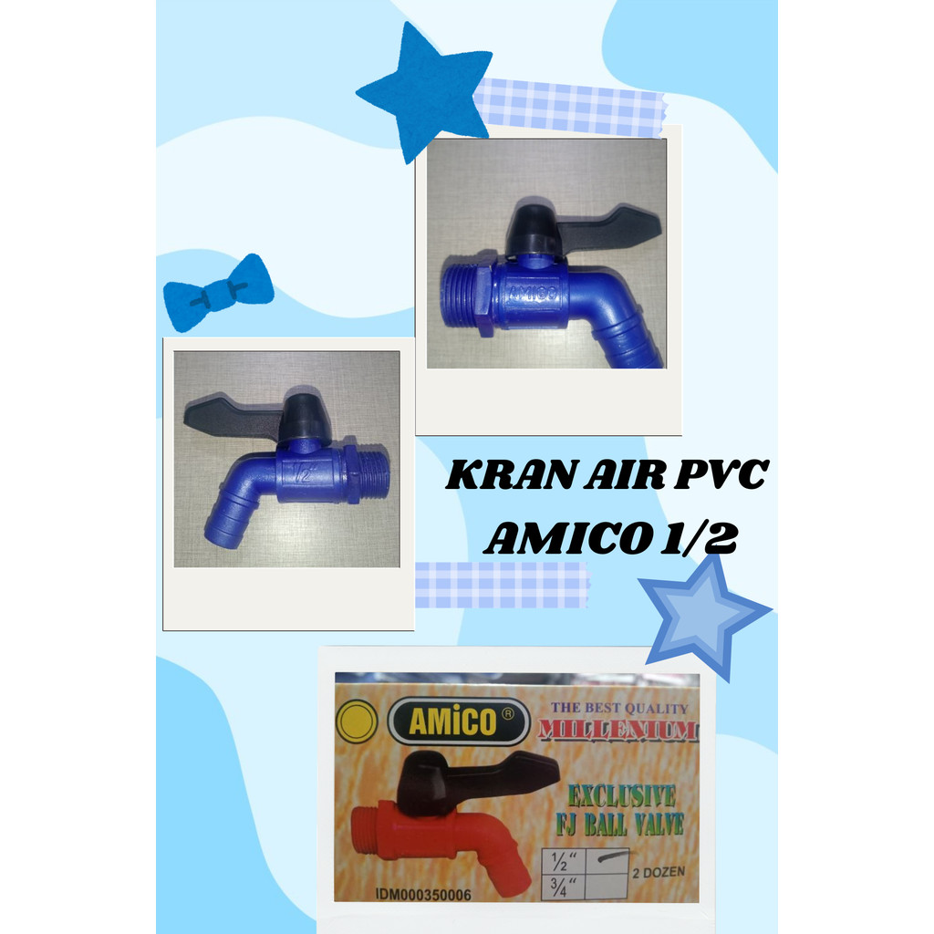Kran Amico 1/2" / keran air amico /kran PVC Amico Original