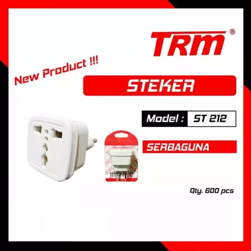 STEKER TRM ST-212 MULTIFUNGSI | Steker TRM ST-212 Kuningan SNI