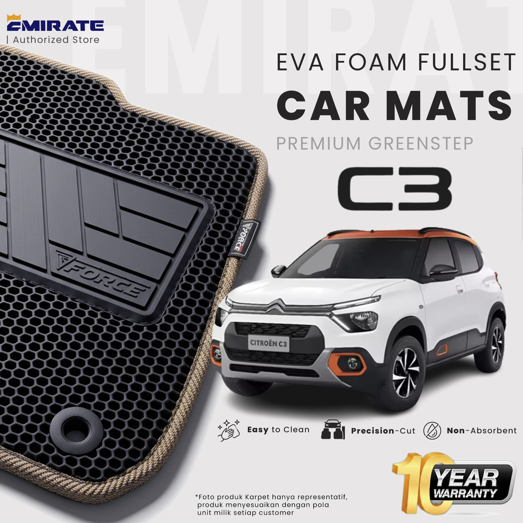 Karpet Mobil Citroen C3 EVA Force Fullset / Citroen C3 Car Mat