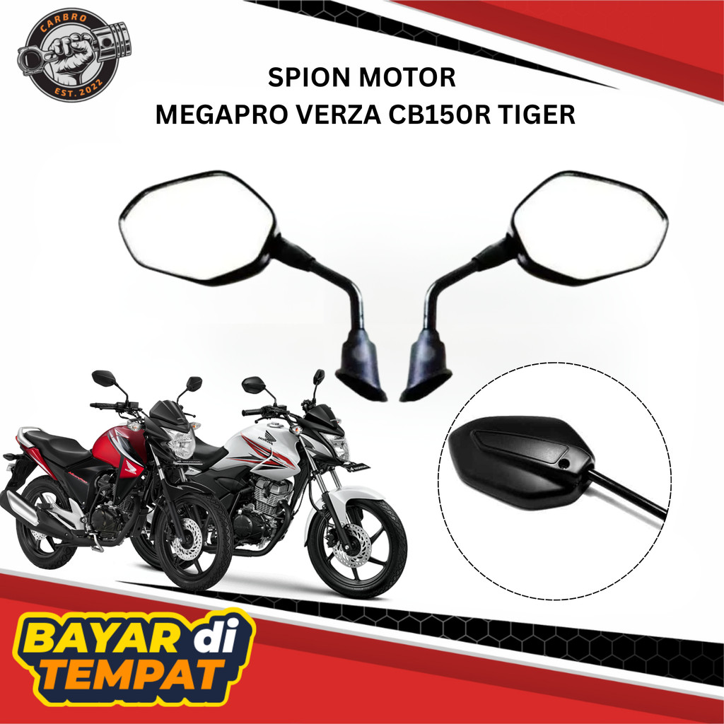 SPION HONDA CB150R MEGAPRO TIGER STANDART KACA DATAR MTG / Spion cb150r / Spion honda / spion megapr