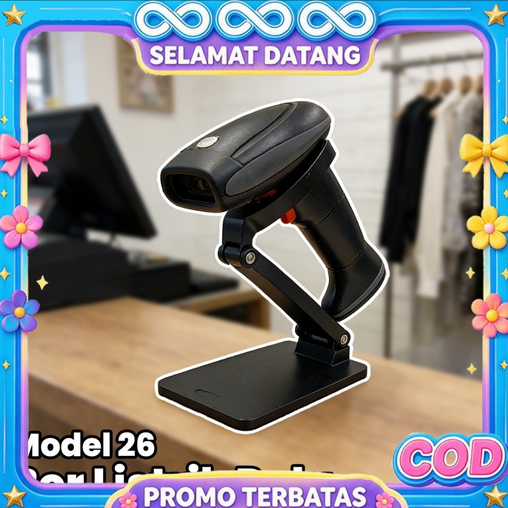 Stand Barcode Scanner Barcode Scanner Barcode Scanner 2D Dudukan Tiang Barcode Holder Universal Bisa