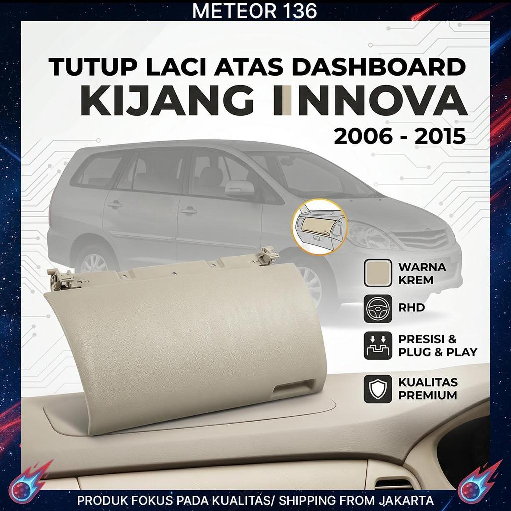 Tutup Laci Atas Dashboard Toyota Kijang Innova 2006 2007 2008 2009 2010 2011 2012 2013 2014 2015 Lac