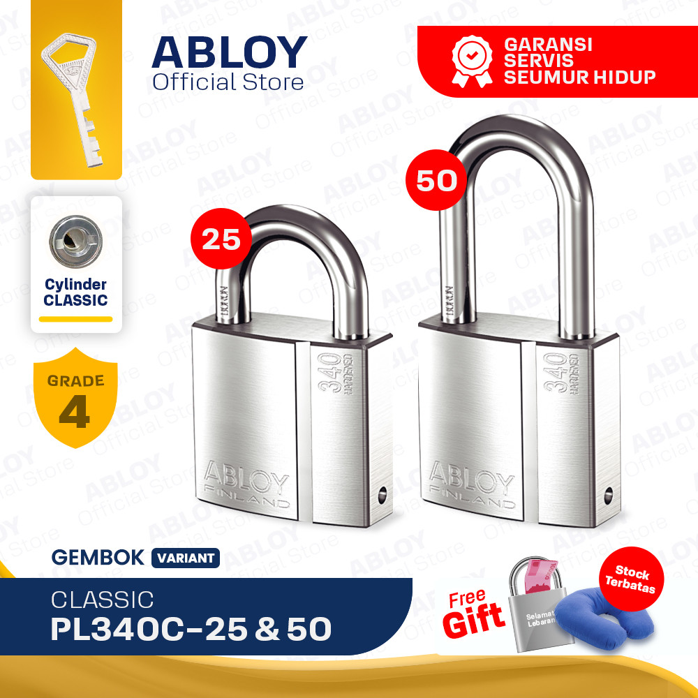 ABLOY Gembok Padlock Classic PL340C