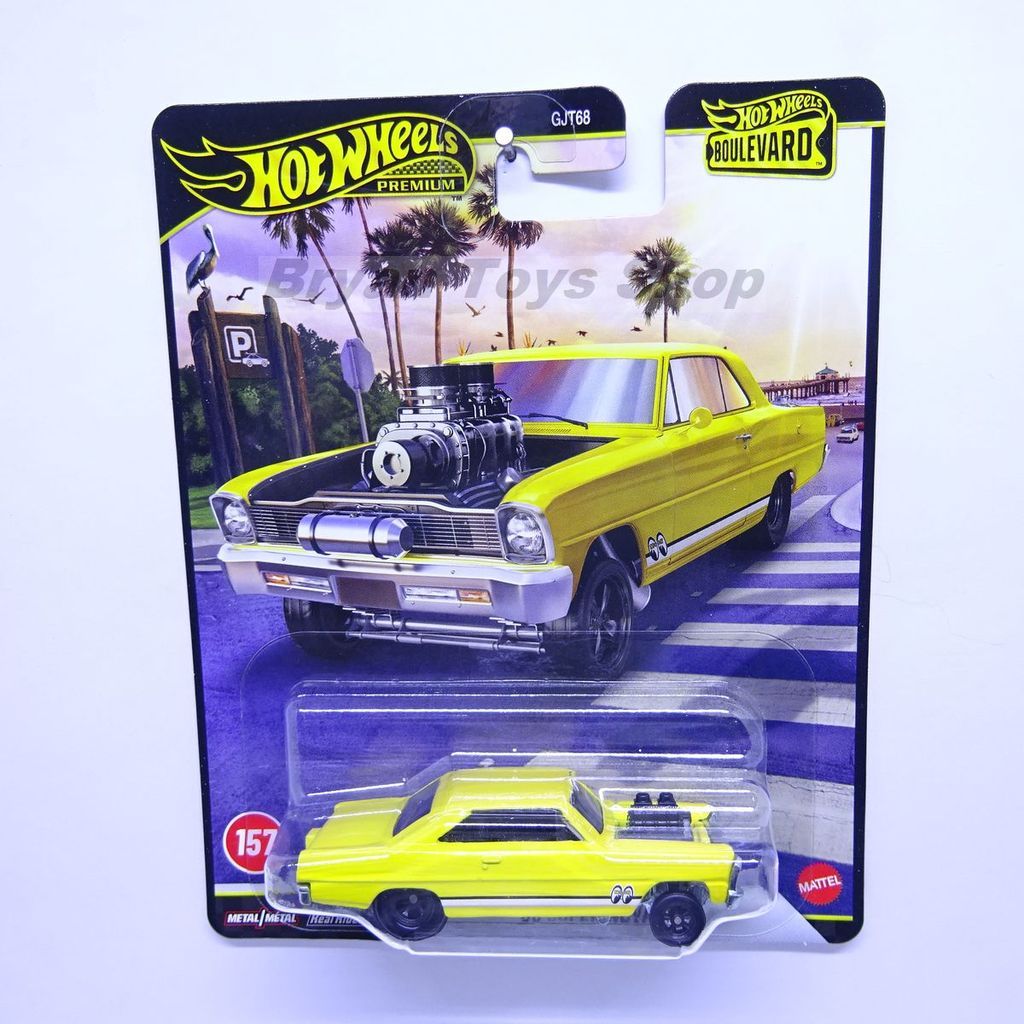 Hot Wheels Premium Boulevard 66 Super Nova Kuning Mooneyes