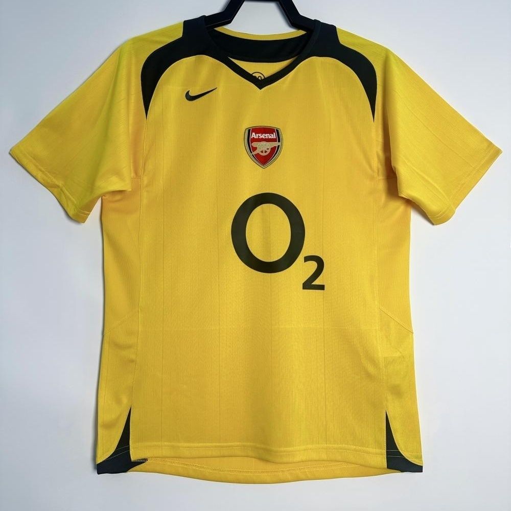 2005-06 Arsenal Away Retro Jersey Lengan Pendek