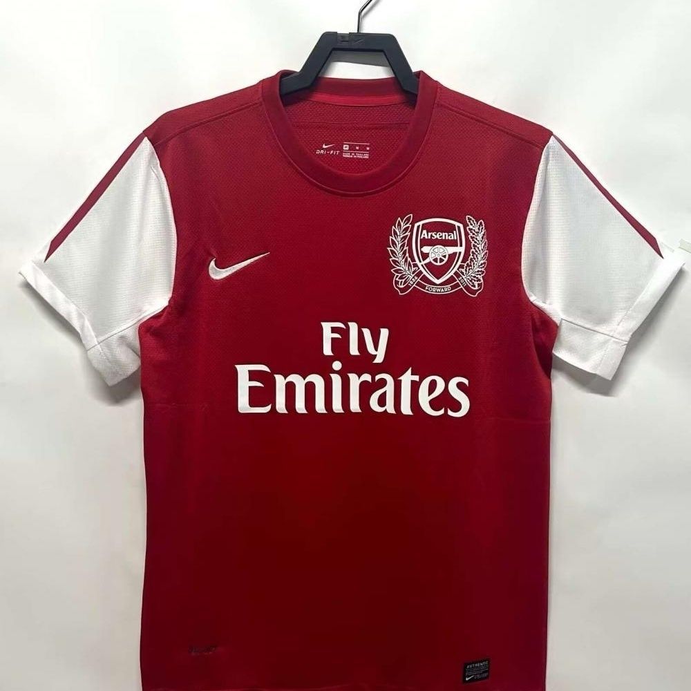 2011-12 Arsenal 125 Anniversary Home Retro Shirt Lengan Pendek