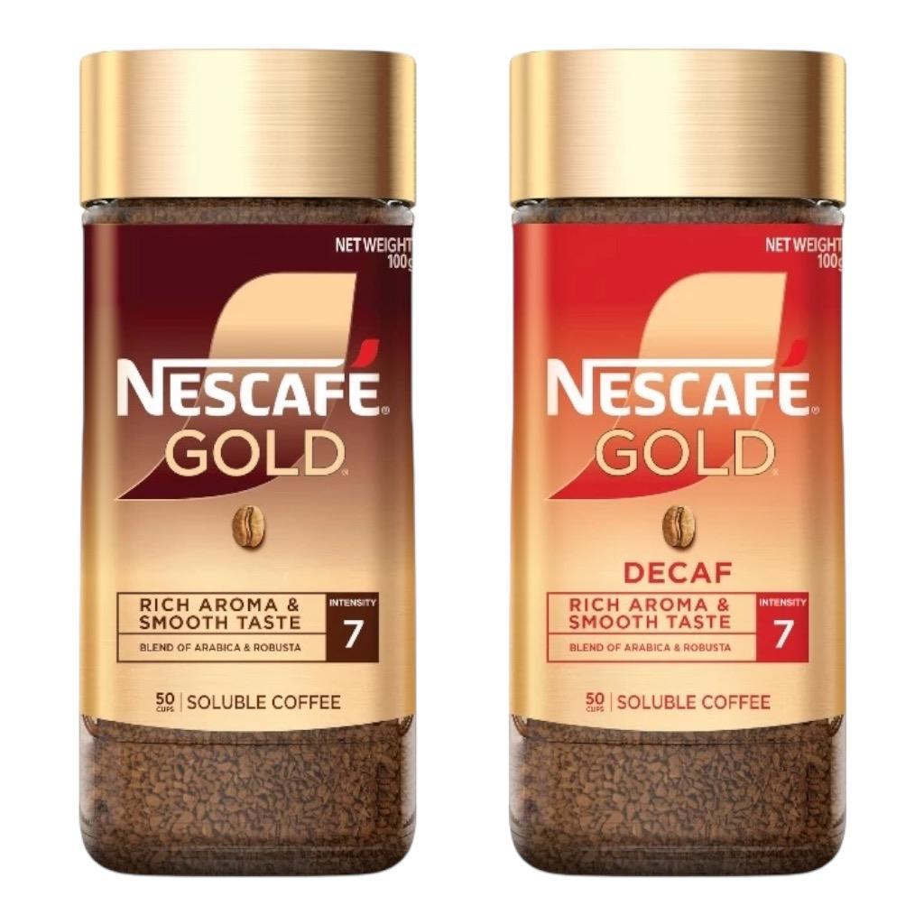 Nescafe Gold Decaf / Nescafe Gold Smooth & Rich / Kopi Nescafe Jar 100gr