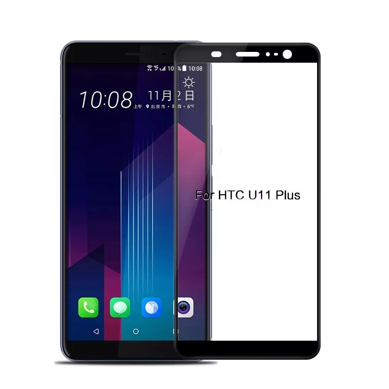 TEMPERED GLASS WARNA HTC U11 / HTC U11 PLUS FULL COVER #VINZ