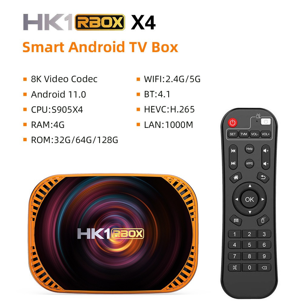 HK1 RBOX X4 - Android 11 Smart Android TV Box 8K - TV BOX TERBARU DARI HK1