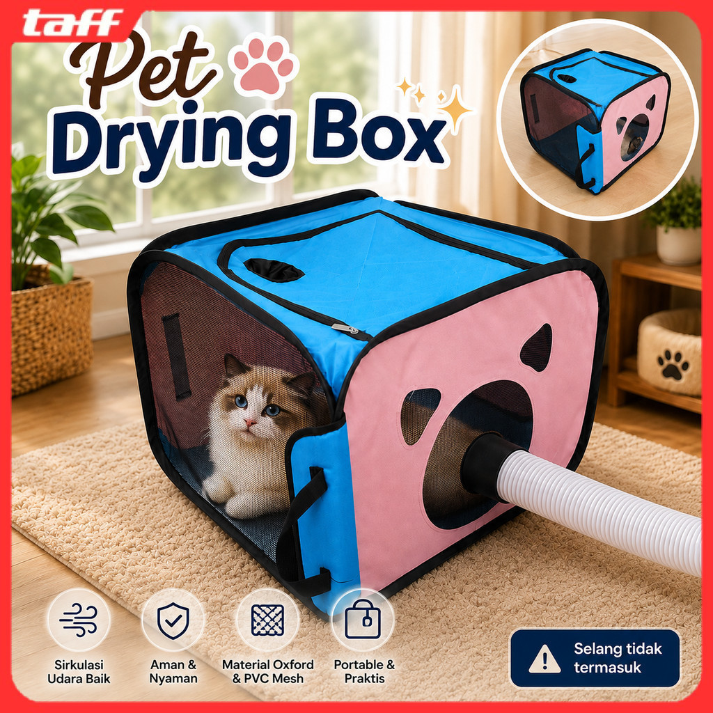 Box Pengering Hewan Pet Drying Box Multifungsi Bulu Kucing - T125