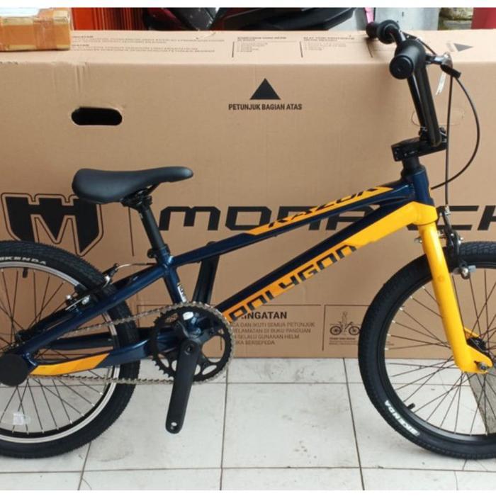 Sepeda Bmx 20 Polygon Razor Pro XL Merah Biru Original - Merah