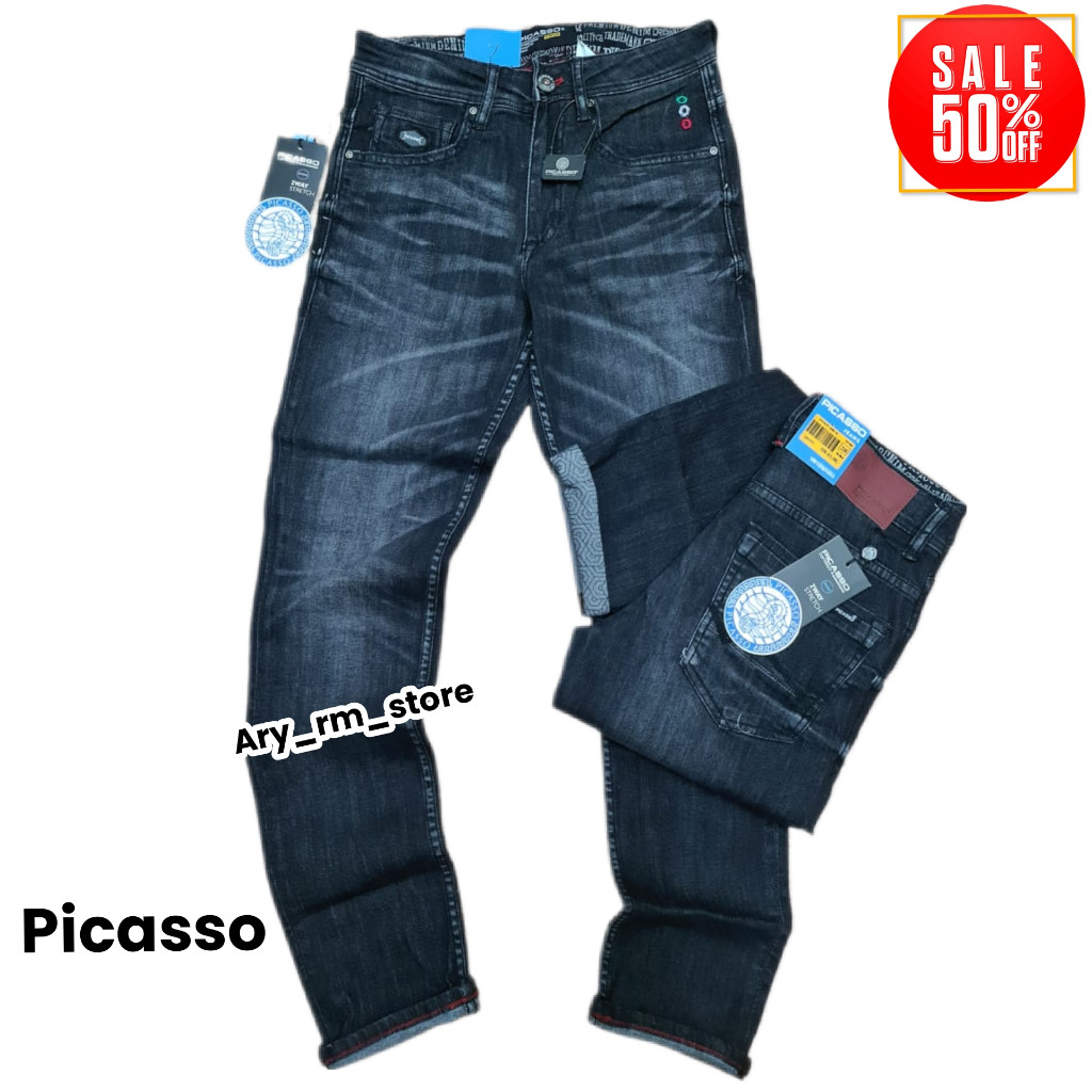 CELANA PANJANG JEANS PICASSO/CELANA PICASSO ANTI AIR/CELANA JEANS PICASSO jeans