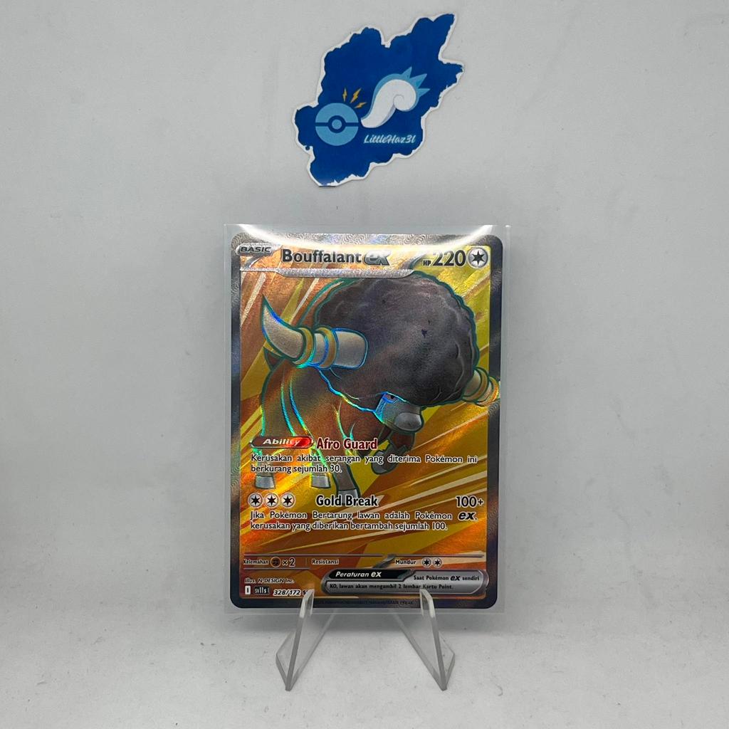 Kartu Pokemon Indonesia Bouffalant EX SR sv11s1 328/172 Card Games