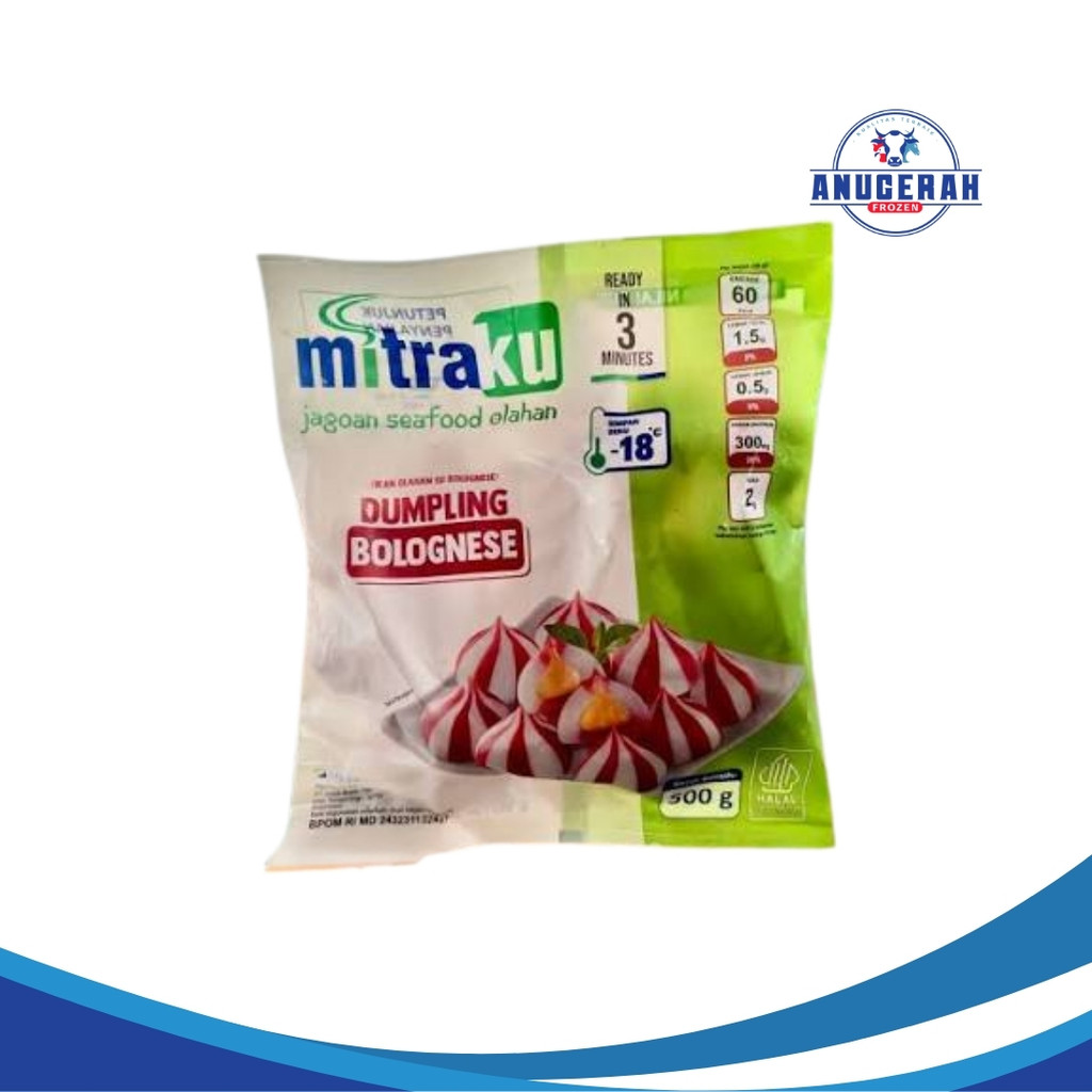 Mitraku Dumpling Bolognese 500 Gr - Baso Ikan Seafood Siomay Frozen