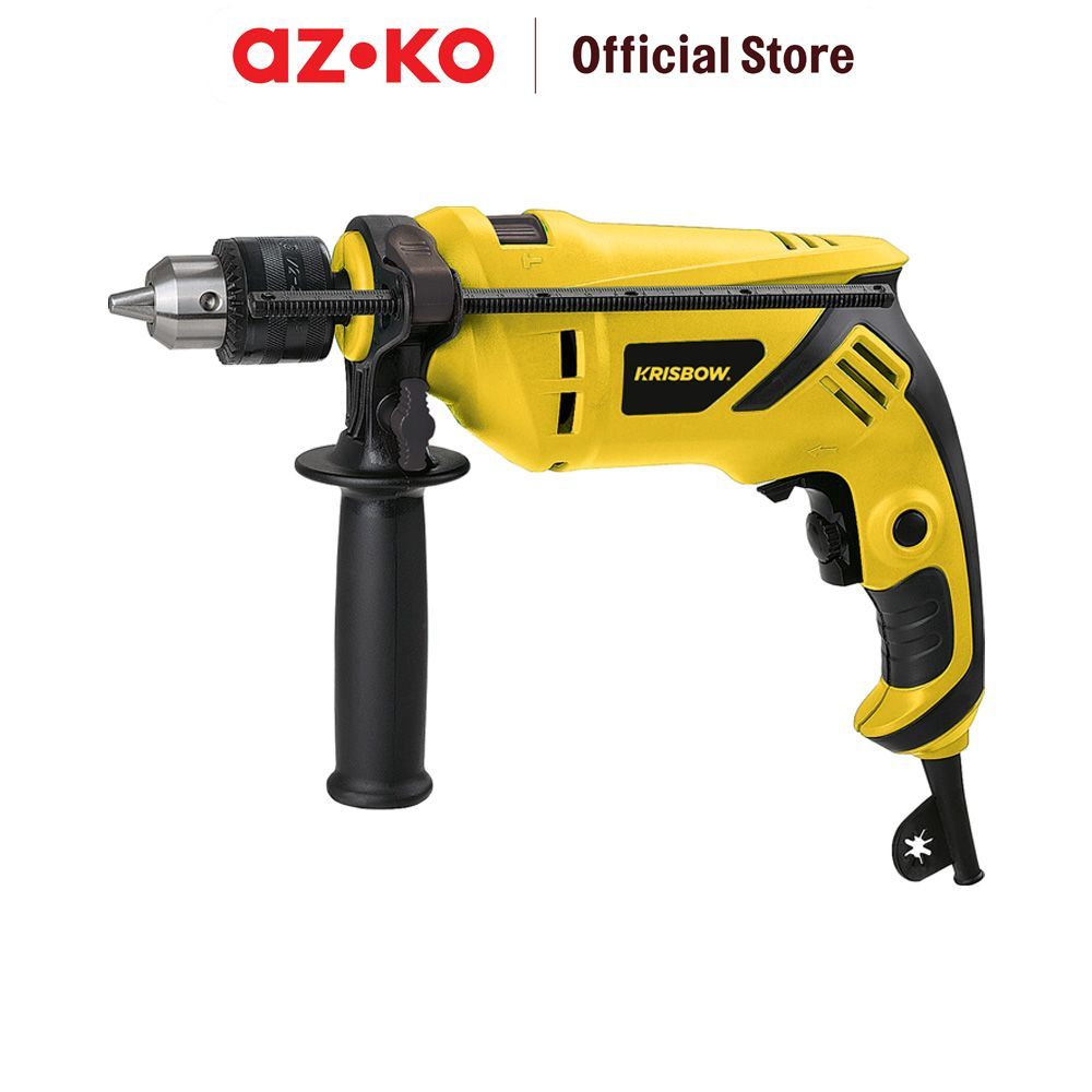 AZKO Krisbow Set Bor Listrik Impact 13 mm 500 Watt Irids133 Electric Drill Mesin Bor Power Drill Bor