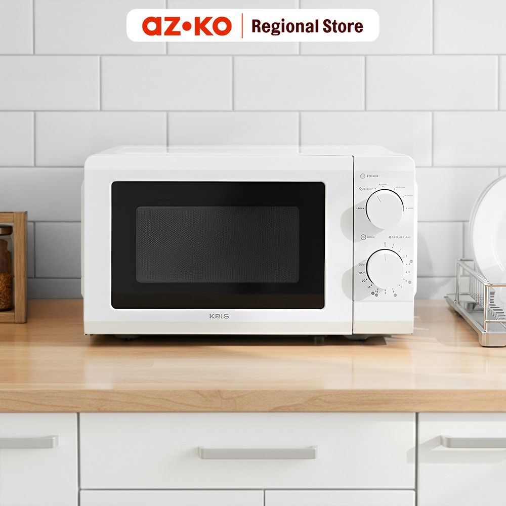 AZKO Kris Microwave Low Watt 20 Liter - Putih Pemanas Makanan Microwave Oven Microwave Pemanas Cepat