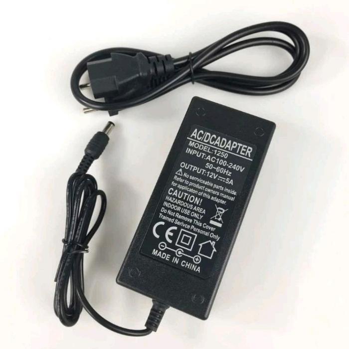 Adaptor 12 volt 5 ampere Adaptor Pompa DC - -, -
