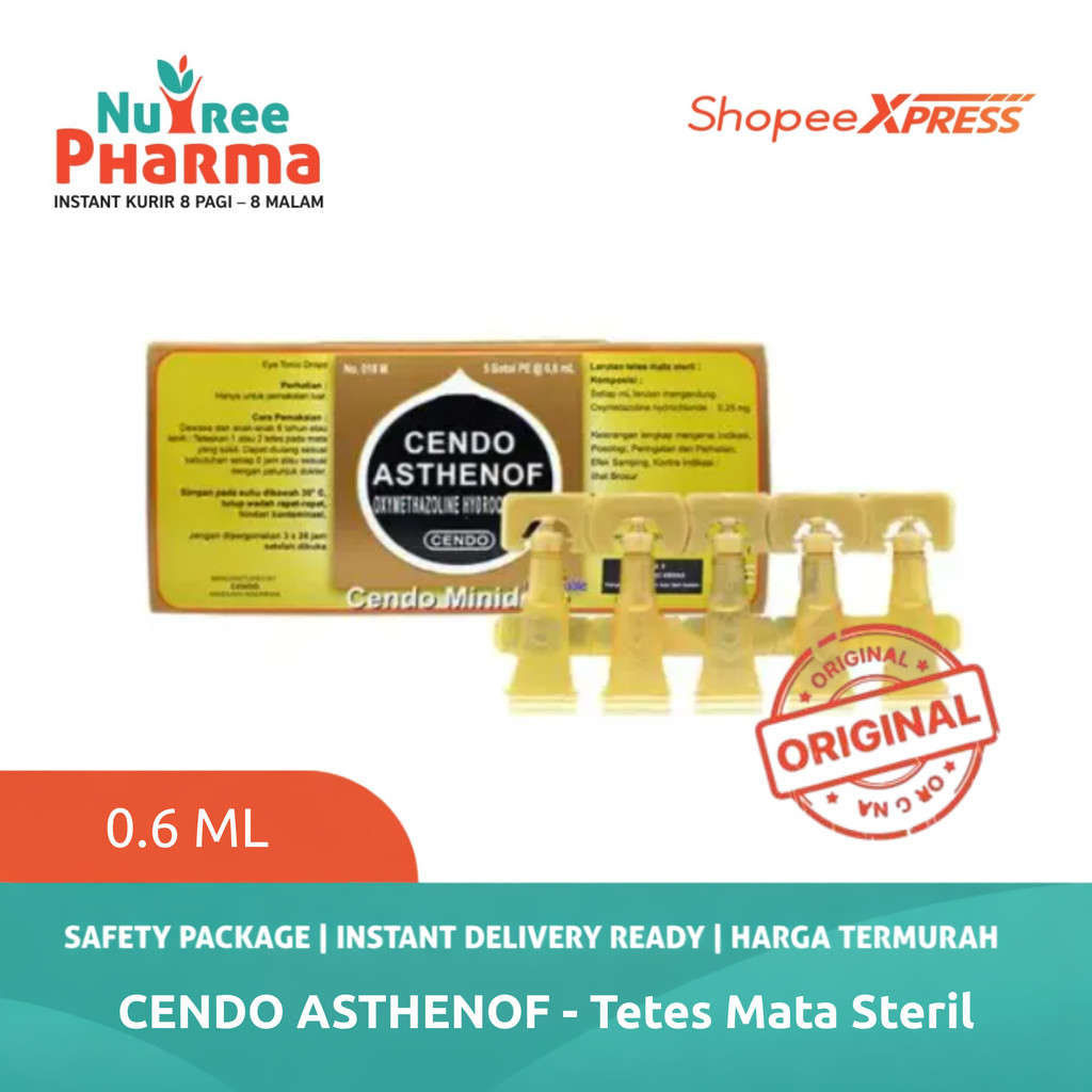 Cendo Asthenof Minidose 0.6 ml Obat Tetes Mata Meredakan Iritasi