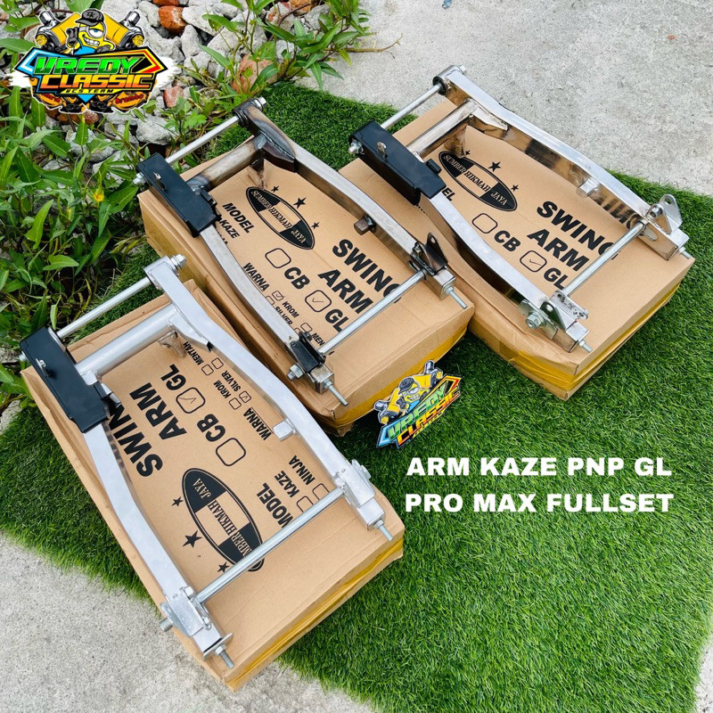 ARM KAZE PNP GL PRO MAX CROM SILVER MENTAH AREM GL PRO MAX GL100  MODEL KAZE