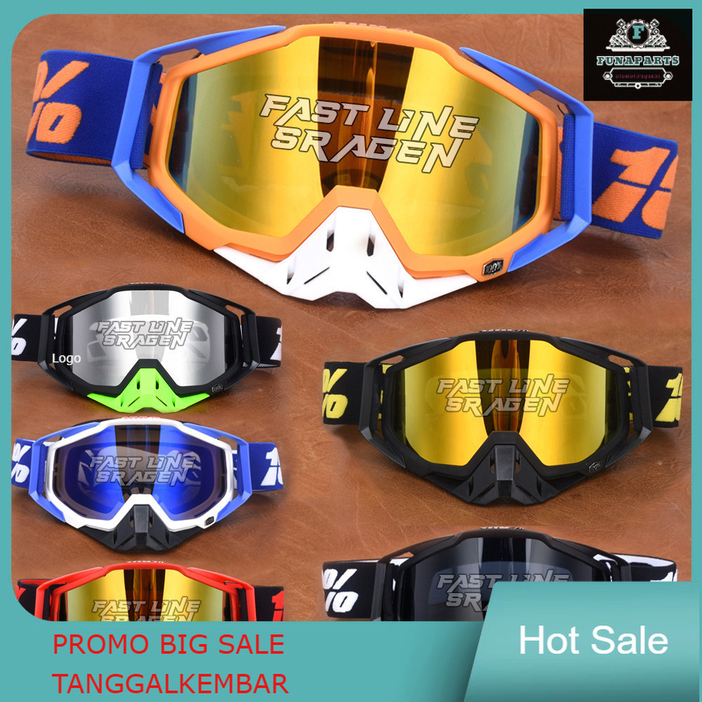 KACAMATA GOOGLE TRAIL TRABAS SUPERMOTO MOTOCROSS MX CAKIL GOGGLE 100 % HELM JPX CRF KLX ORCA