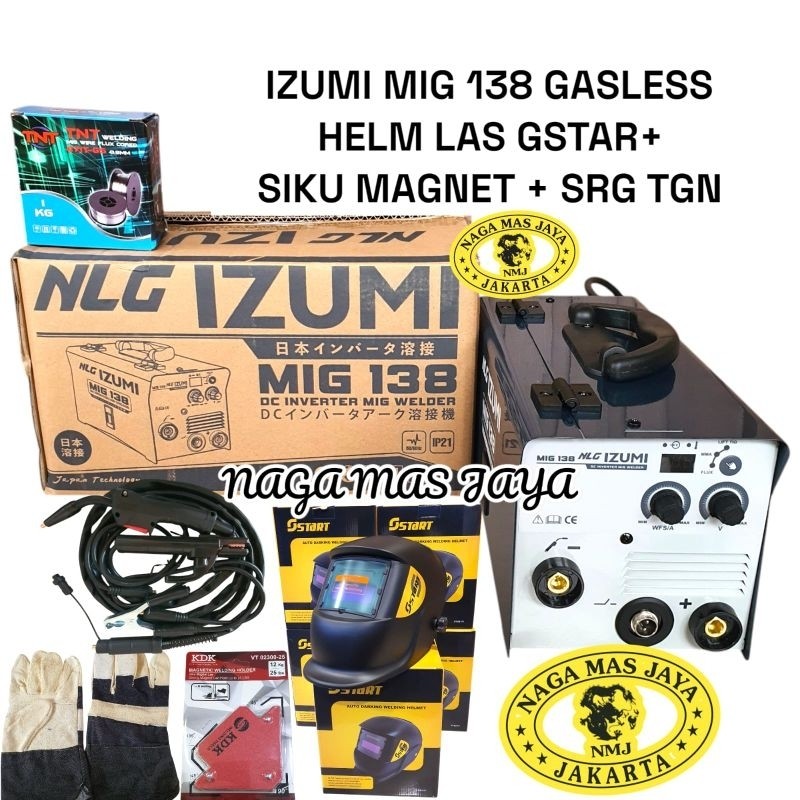 GriyaPerkakas IZUMI MIG 138 MESIN LAS IZUMI MIG 120 A / TRAFO LAS INVERTER IZUMI MIG 138 120A