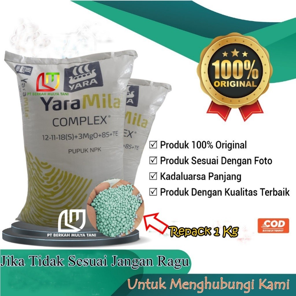 Pupuk NPK Yaramila Complex 1 Kg  Repack