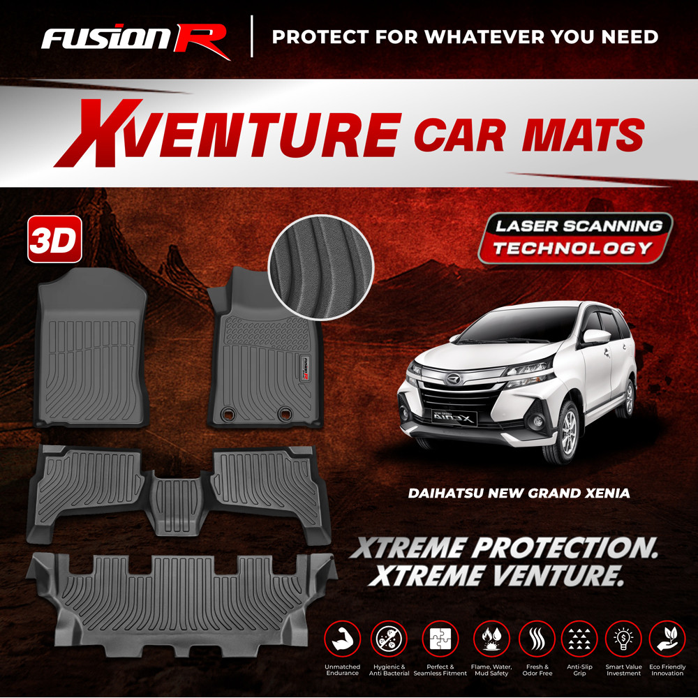 Fusion R Karpet Mobil 3D Xventure Daihatsu Xenia Karpet Lantai Mobil Fusion R Custom Car Fit Premium