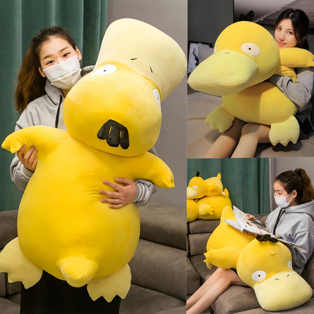 Big Size Psyduck daze Yellow duck plush Pokemon Pikachu Psyduck pillow Home sofa doll toys for Child