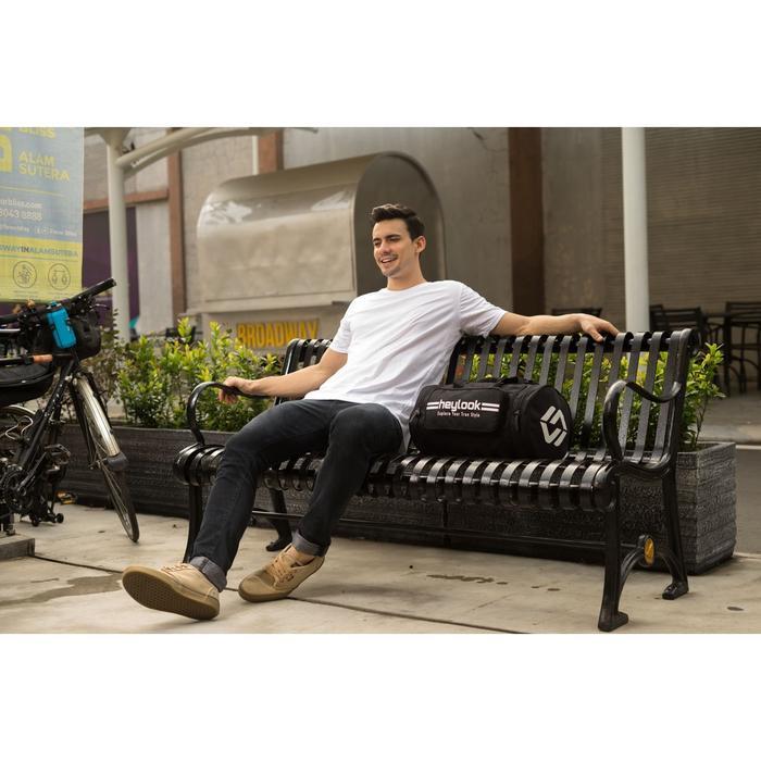 TAS OLAHRAGA TAS GYM TAS FITNESS PRIA DUFFLE BAG AERO HEYLOOK ORIGINAL - BLACK GOLD