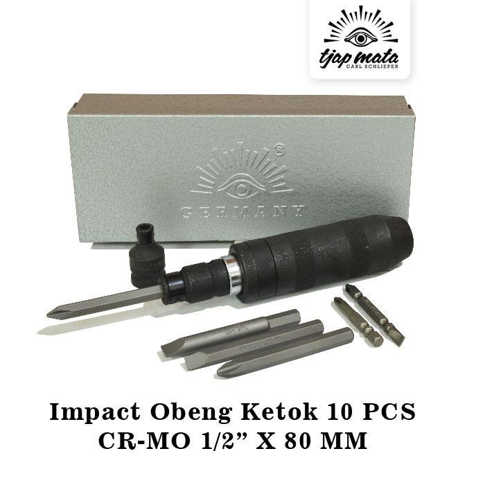 TJAP MATA / CAP MATA Impact Obeng Ketok Set 10 PCS