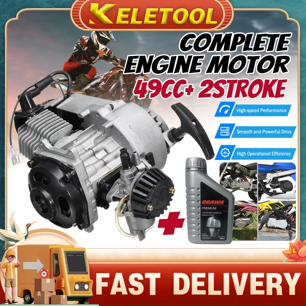 Mesin Engine motor trail mini Mesin Sepeda Motor Saku Mesin motor 49cc mesin sepeda motor mesin sepe
