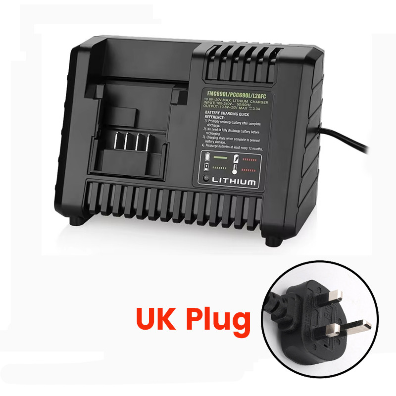 Lithium Battery arger For Black Decker For Porter Cable For Stanley 10.8V 14.4V 18V PCC690L L2AFC FM