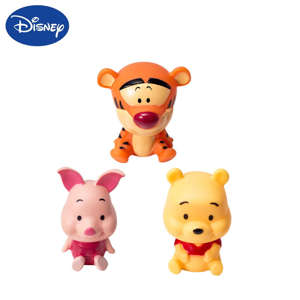 Disney Kawaii Anime Figure Winnie The Pooh Tigger Piglet Collectible Figurines Vinyl Doll Girl Boys 