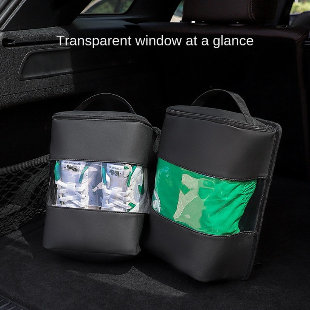 Portable Car Shoe Box Large Capacity Shoe Rack Shoe Storage Bag Space Saving Waterproof Car Boot Sho
