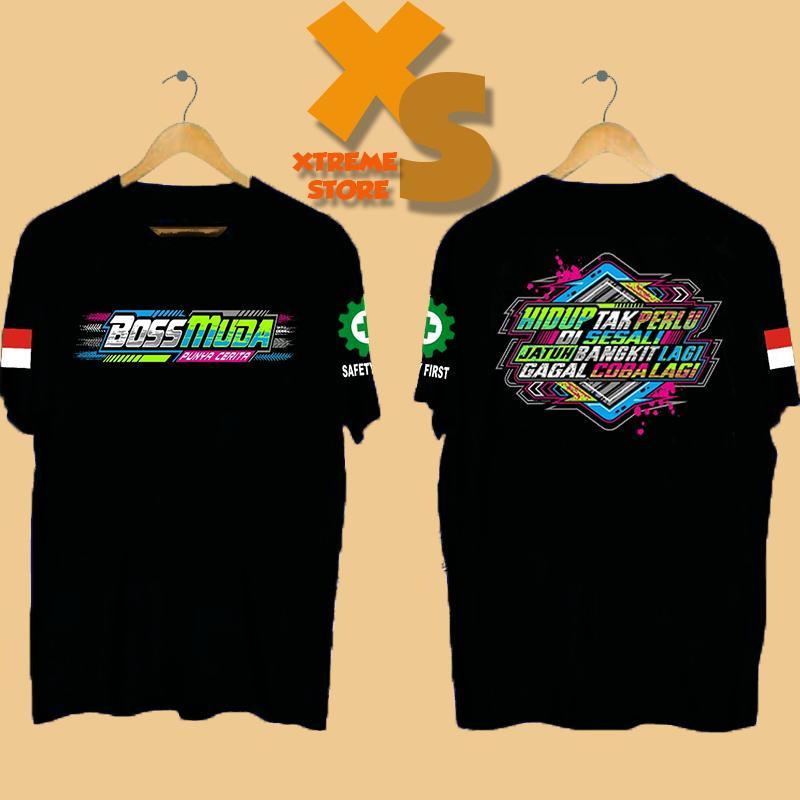// KAOS DISTRO PRIA BOSS MUDA PUNYA CERITA JATUH BANGKIT LAGI GAGAL COBA LAGI  // XTREME-STORE
