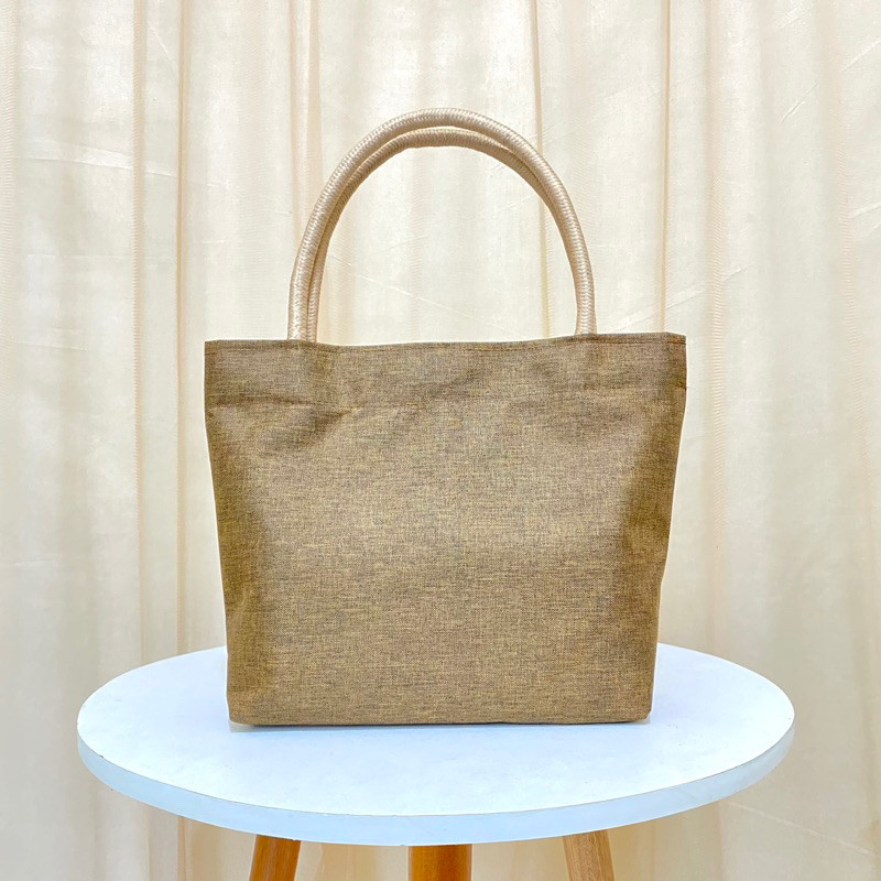 Tas Jinjing Tali Sumbu Mini Handbag kecil Tas Mukena Tas Tote Bahan Denim Tebal anti air