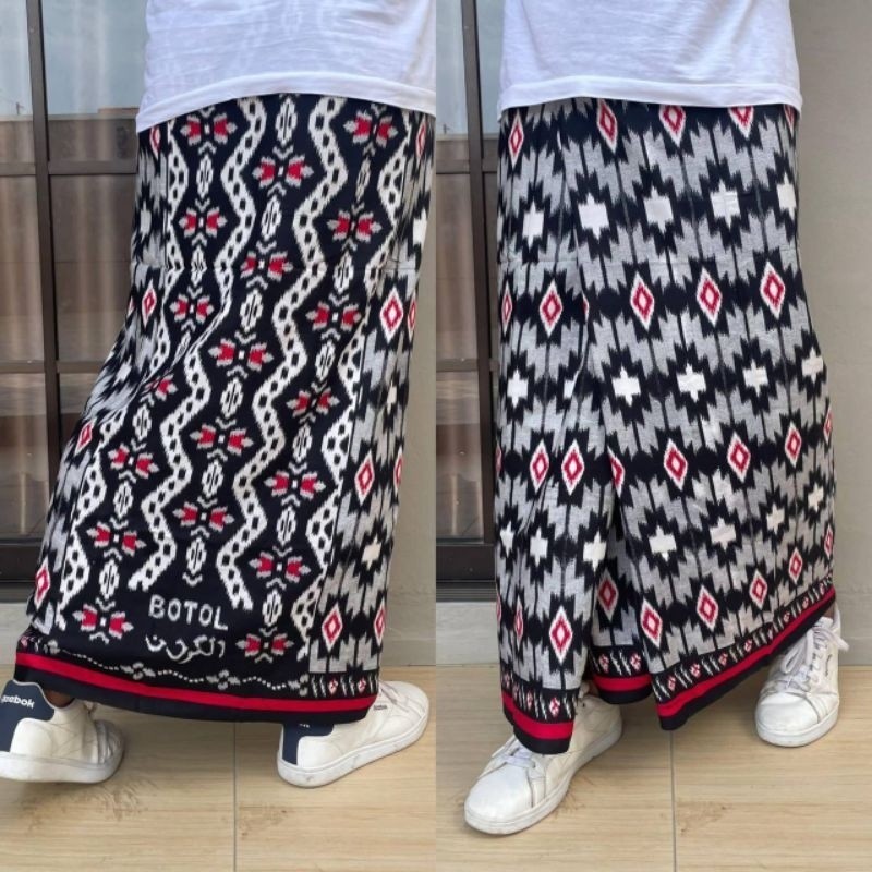TERBAIK NYAMAN - Sarung Goyor Tenun Motif Botol ATBM Pria Jumbo Bahan Rayon Super Adem EX028