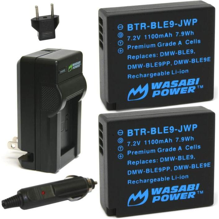 Bestlenss Wasabi Power Battery & Charger for Panasonic DMW-BLE9 DMW-BLG10 DMW BLE9 BLE9E BLG10 BLG10