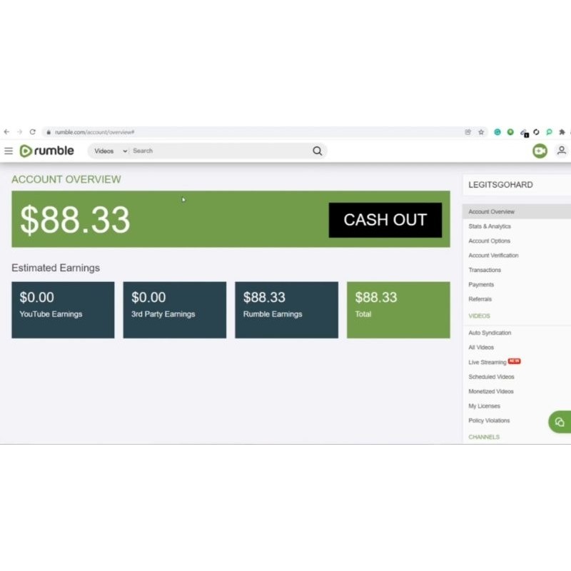 Akun Rumble Monetisasi + Bonus Robot Dolar Terbaru
